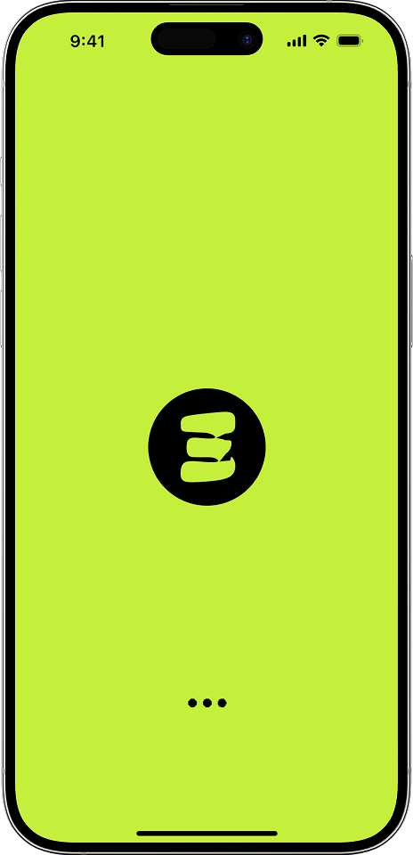 A mockup of the Auctave splash screen